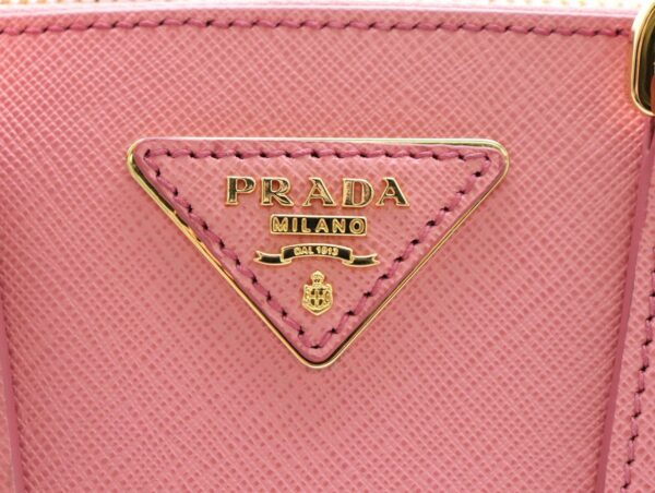 11711084 8 Prada Saffiano 2WAY Handbag Geranio Pink