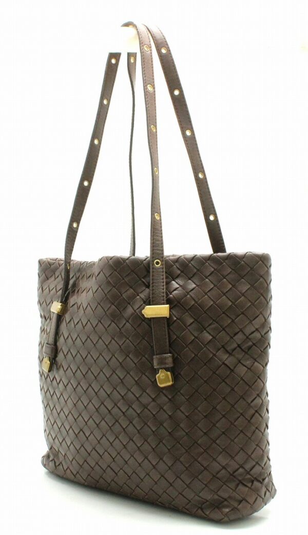 11711108 1 Bottega Veneta Intrecciato Shoulder Bag Tote Bag Brown