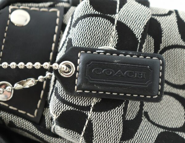 11711239 8 Coach Signature Leather Flap Shoulder Bag Navy