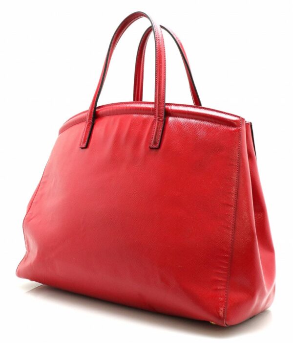 11711280 1 Prada Saffiano Logo Handbag Rosso Red