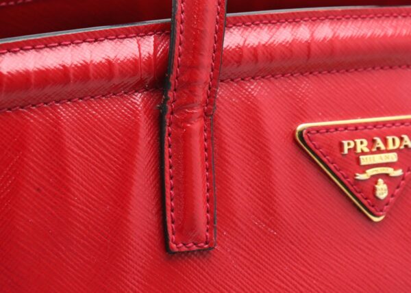 11711280 6 Prada Saffiano Logo Handbag Rosso Red