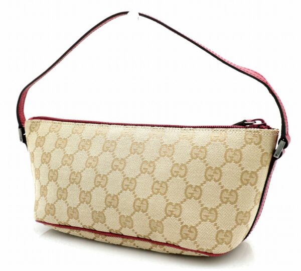 11711283 1 Gucci GG Accessory Pouch Sub Bag Khaki Beige Purple