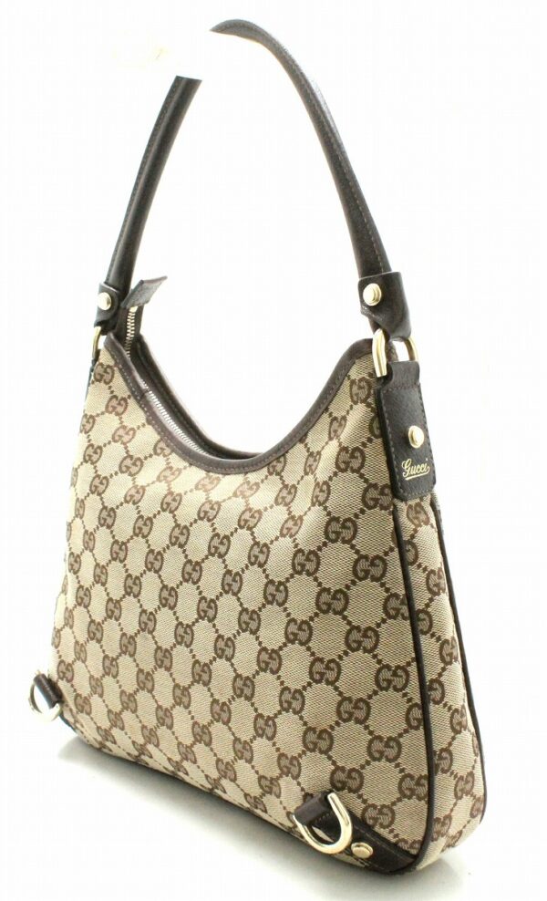 11711310 1 Gucci GG Abbey Shoulder Bag Khaki Beige Brown