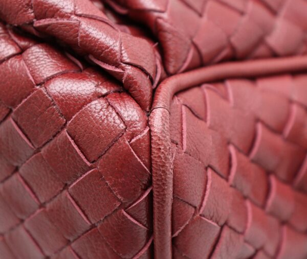 11711313 2 Bottega Veneta Intrecciato Shoulder Bag Leather Bordeaux