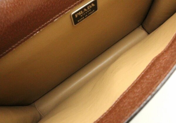 11711316 4 Prada Briefcase Document Bag Leather Brown