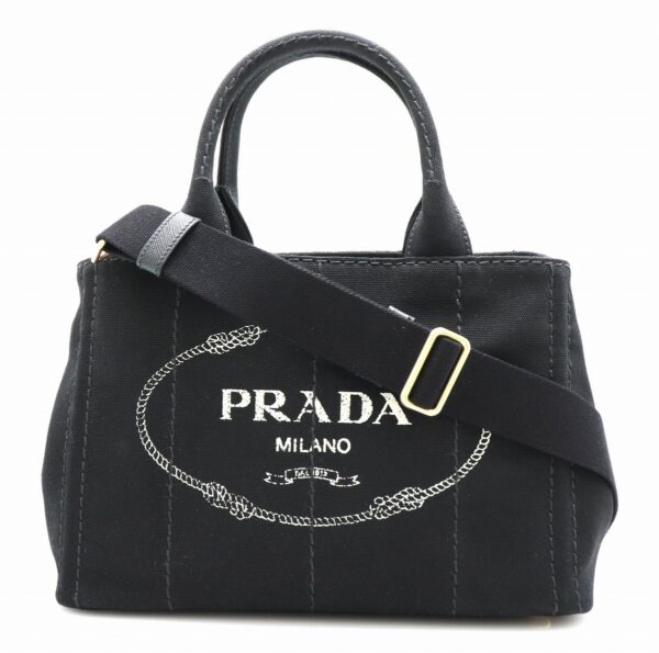 11711341 Prada Canapa 2WAY Tote Bag Nero Black