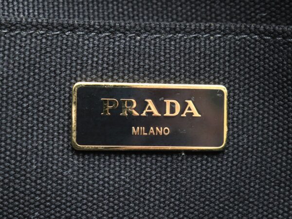 11711341 8 Prada Canapa 2WAY Tote Bag Nero Black