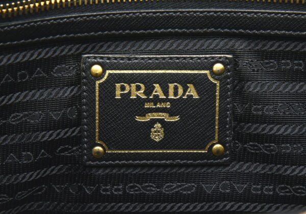 11720187 8 Prada Handbag 2WAY Shoulder Bag Embossed Leather Nero Black