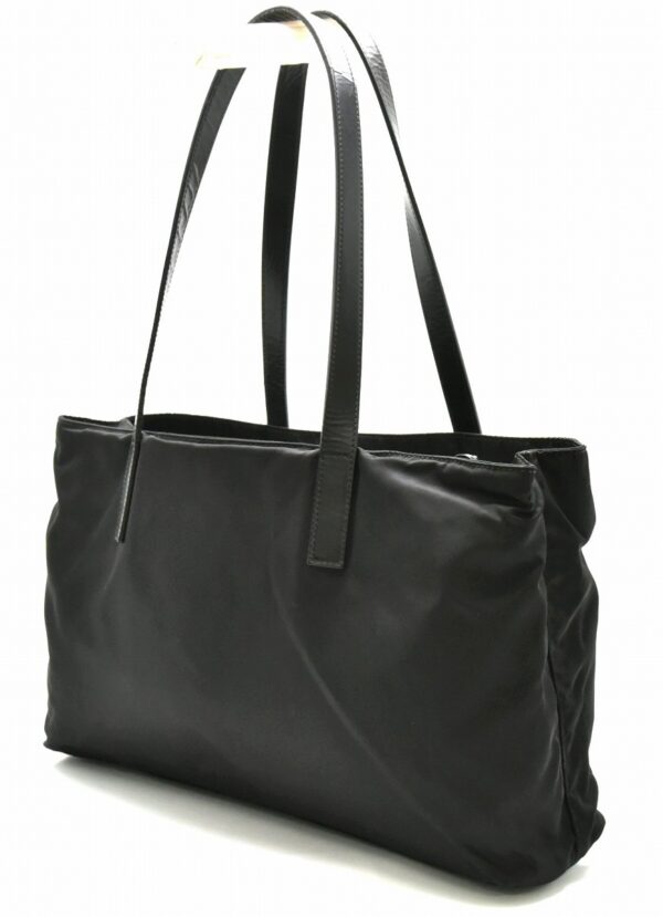 11720207 1 Prada Tote Bag Nylon Leather Nero Black