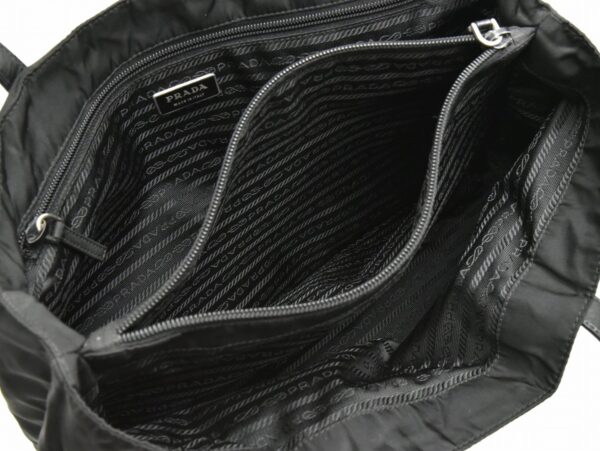 11720207 4 Prada Tote Bag Nylon Leather Nero Black