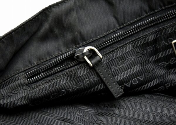 11720207 5 Prada Tote Bag Nylon Leather Nero Black