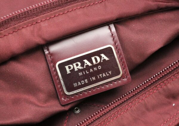 11721330 7 Prada Saffiano Shoulder Bag Nylon Amaranto