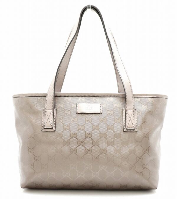 11721341 Gucci GG Implement Tote Bag Silver Gray