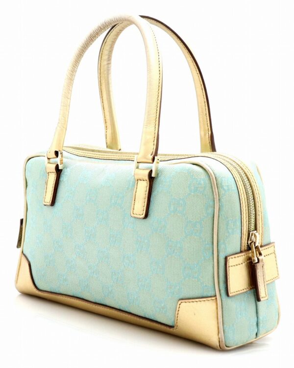 11721364 1 Gucci GG Mini Handbag Metallic Sky Blue