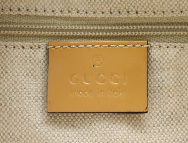 Gucci GG Sherry Tote Bag Khaki Beige Pink - Image 9