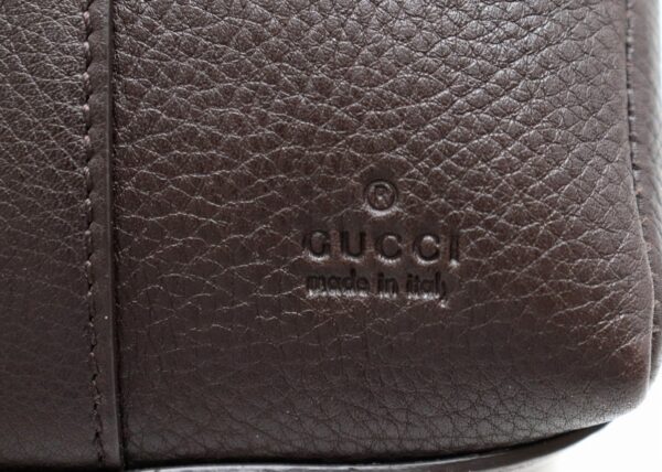 11731289 7 Gucci Pouch Cosmetic Pouch Leather Brown