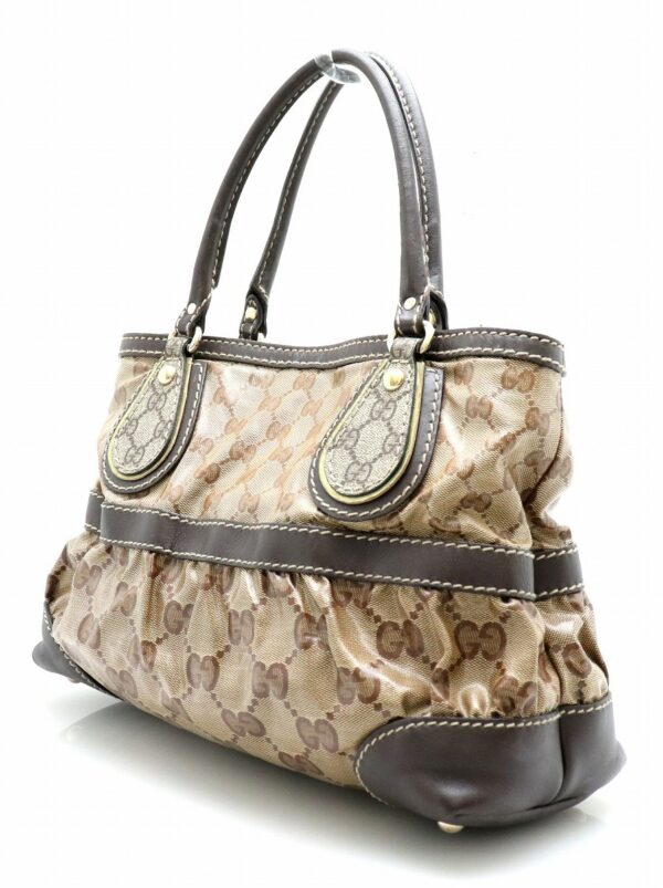 11731305 1 Gucci GG Crystal Handbag Khaki Beige Brown