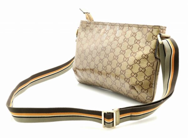 11731341 1 Gucci GG Crystal Crossbody Bag Metallic Khaki