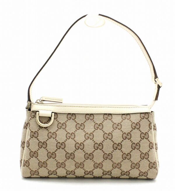 11731348 Gucci GG Accessory Pouch Sub Bag Beige Brown