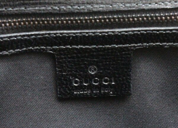 11740113 8 Gucci Horsebit Chain Shoulder Bag Leather Black