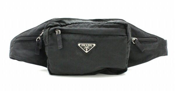 11741110 Prada Waist Pouch Nylon Nero Black