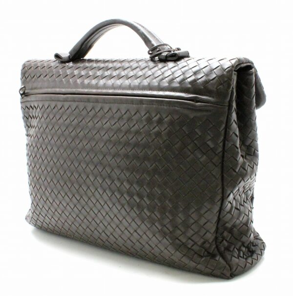 11741119 1 Bottega Veneta Intrecciato Business Bag Document Bag Briefcase Brown Brown