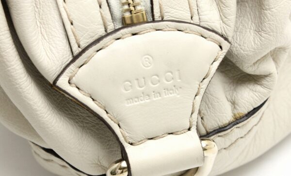 11742011 8 Gucci Mini Handbag Leather Ivory White