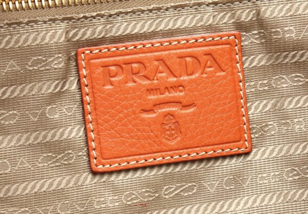 11742019 8 Prada Logo Jacquard Tote Bag 2WAY Khaki Beige