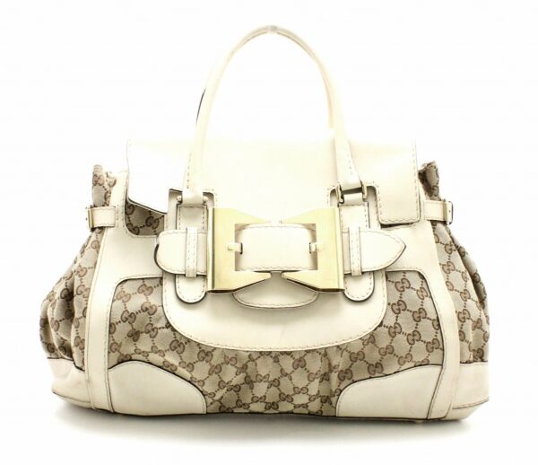 11742023 Gucci GG Queen Tote Bag Khaki Beige Brown