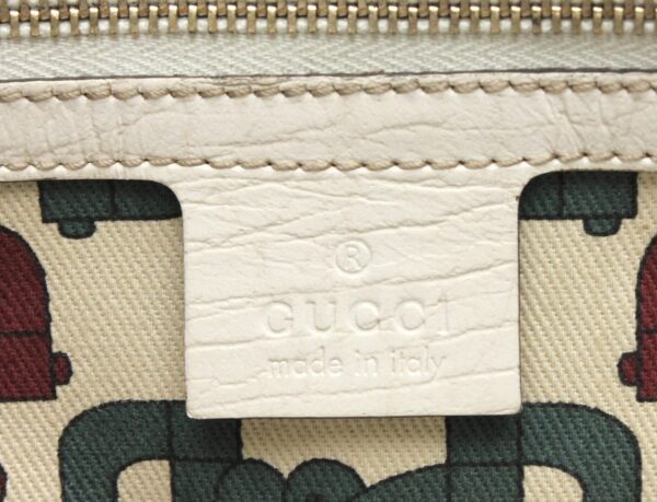 11750195 8 Gucci GG Sherry Line Mini Tote Bag Khaki Beige Off White