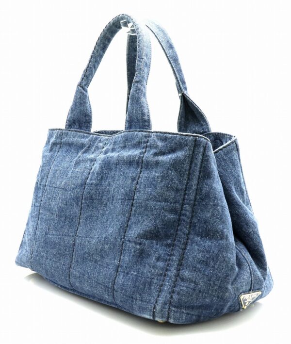 11751130 1 Prada Canapa Tote Bag Denim Blue