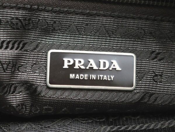 11751479 8 Prada Shoulder Bag Nylon Leather Khaki Green