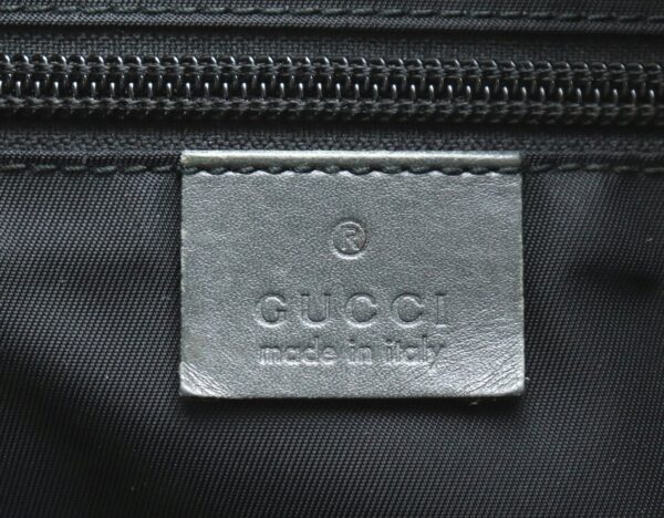 11751510 8 Gucci GG Implement Leather Tote Metallic Gray