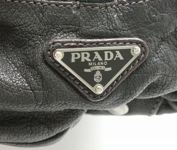 11751618 8 Prada Bag Jacquard Leather Nero