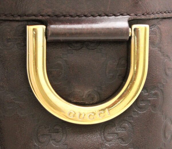 11760184 8 Gucci Guccisima Shoulder Bag Leather Brown