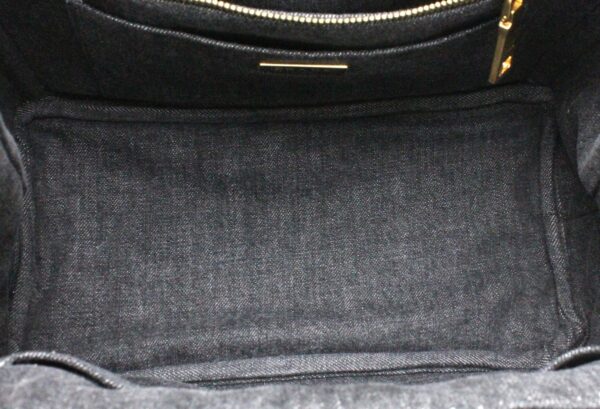 11760650 4 Prada Canapa 2WAY Tote Bag Denim Nero Black