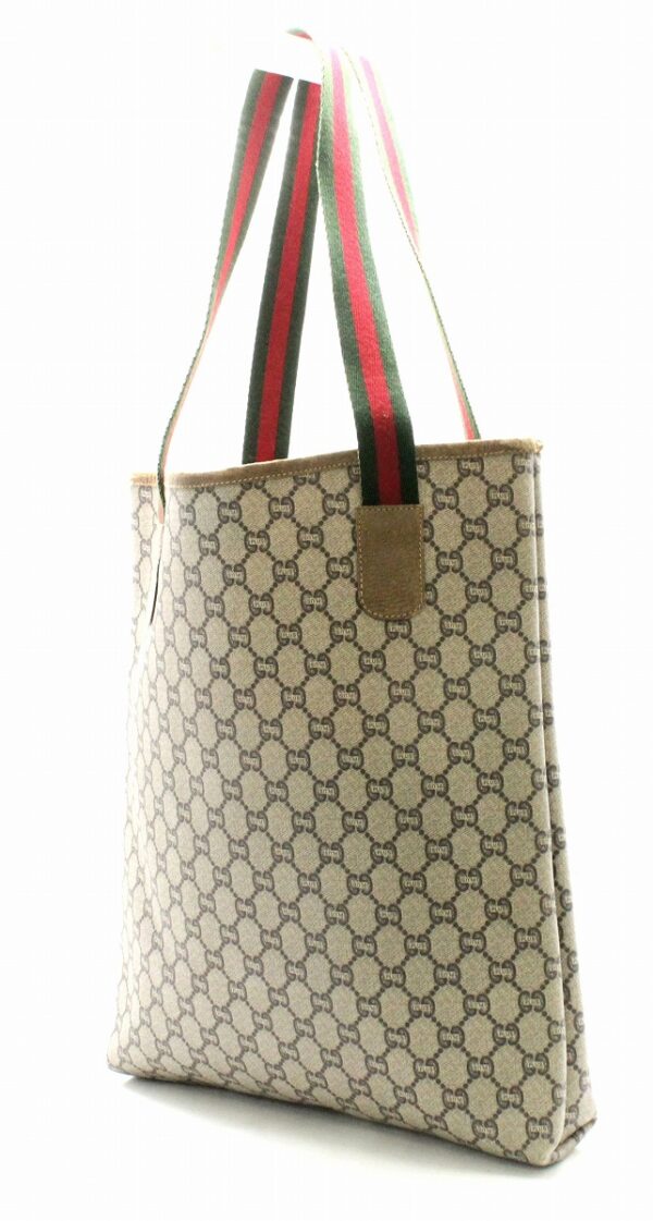 11761191 1 Gucci GG Plus Tote Bag Khaki Beige Brown