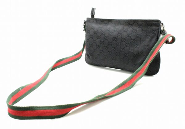 11761305 1 Gucci GG Crossbody Shoulder Bag Black Sherry Line