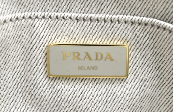 11770093 8 Prada Canapa Tote Bag Denim Bianco