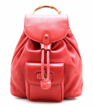 11771745 Balenciaga Traveler Nylon Leather Daypack Red Black