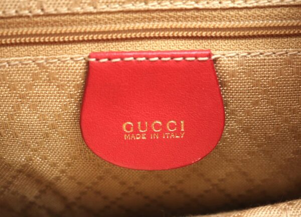 11771745 8 Gucci Bamboo Rucksack Shoulder Bag Leather Red