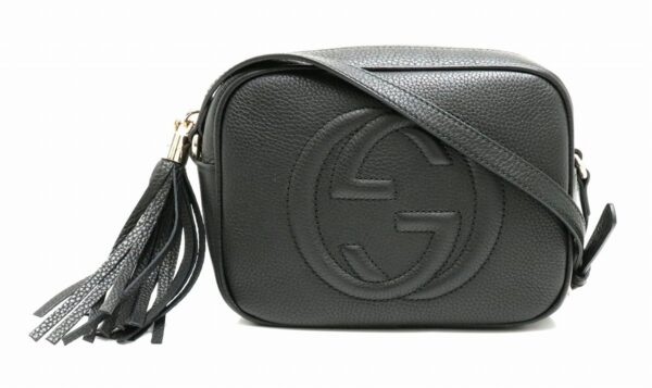 11790005 Gucci Soho Small Disco Shoulder Bag Leather Black