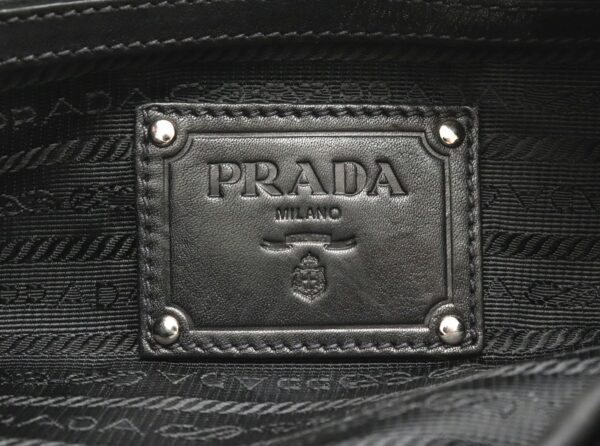 11790073 8 Prada Shoulder Bag Shoulder Soft Calf Leather Nero Black