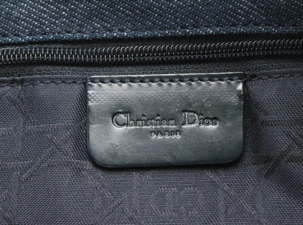 11790575 8 Christian Dior Cannage Denim Charm Tote Bag Navy Blue