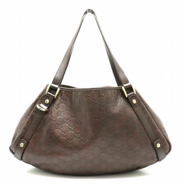 11800225 Gucci GG Tote Bag Leather Brown