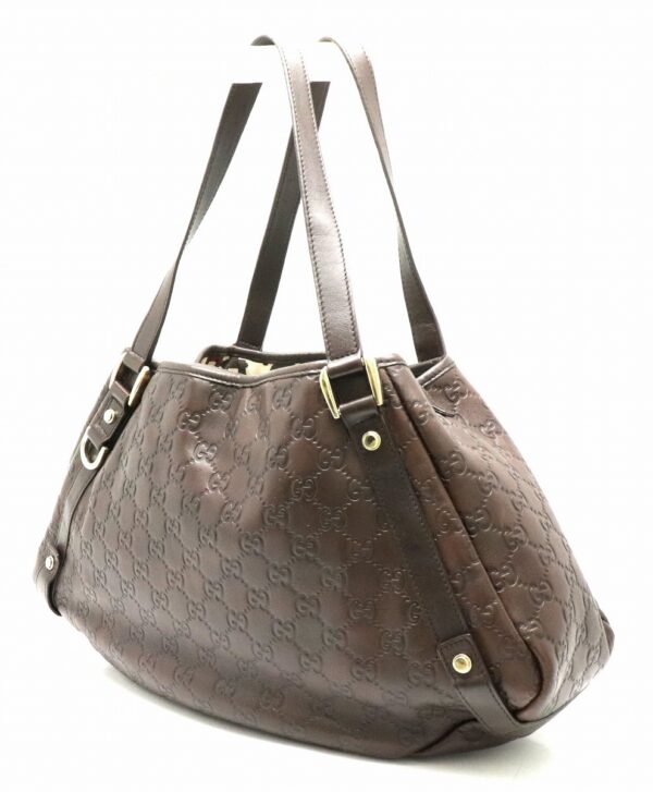 11800225 1 Gucci GG Tote Bag Leather Brown