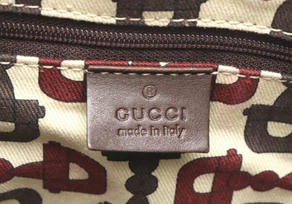 11800225 8 Gucci GG Tote Bag Leather Brown