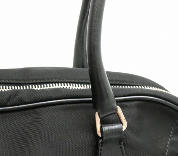 11800278 6 Prada Nylon Handbag Shoulder Bag Leather Nero Black