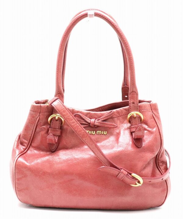 11800856 Miu Miu Matelassé 2Way Shoulder Bag Pink