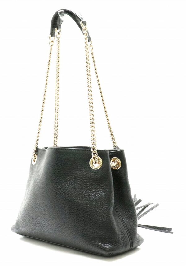 11810128 1 Gucci Soho Leather Chain Bag Black